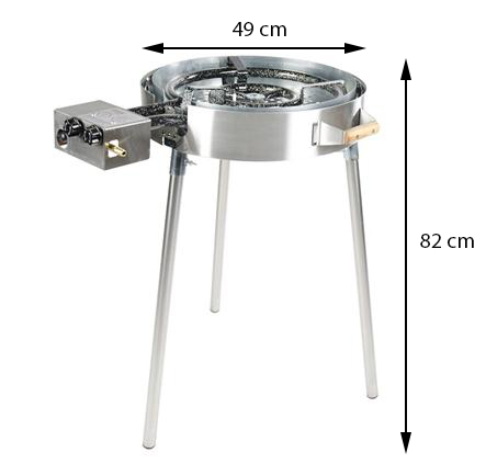 GrillSymbol gasbrænder med ben TW-580