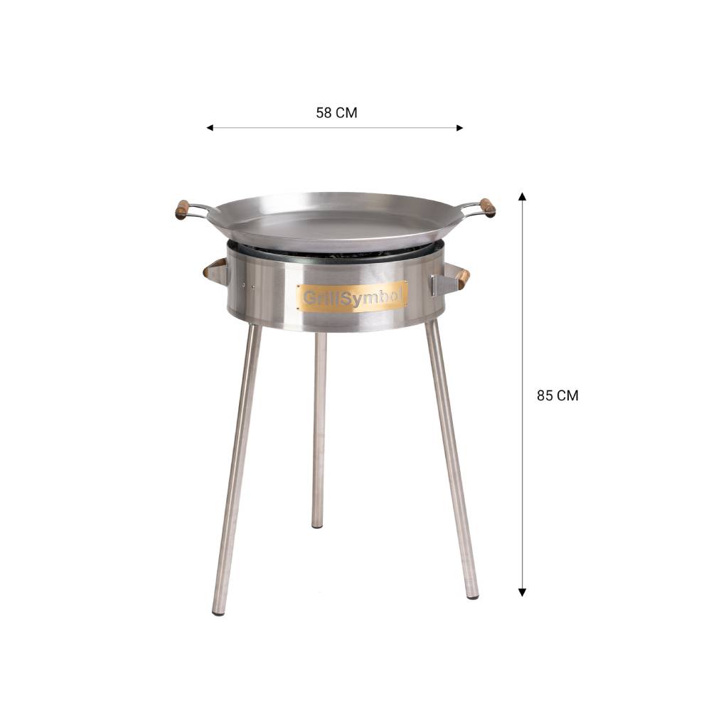 GrillSymbol stegepladesæt PRO-580, ø 58 cm