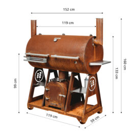 GrillSymbol BBQ røgeovn Smoky Beast XL SUPERPRIS!