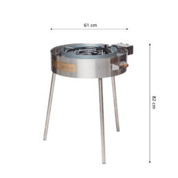 GrillSymbol gasbrænder med ben TW-720