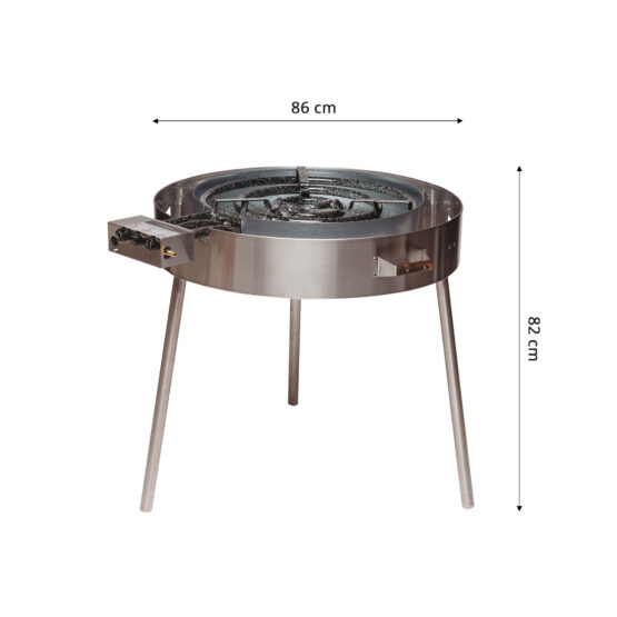 GrillSymbol gasbrænder med ben TW-960