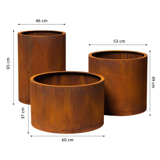 Petteri Wiimaa corten plantekrukker Sisters 3-set