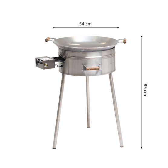 GrillSymbol woksæt PRO-545 inox, ø 54 cm