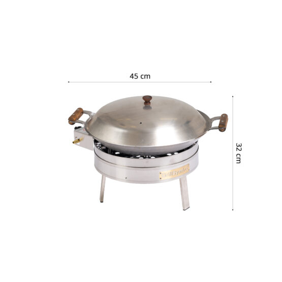 GrillSymbol Cataplana PRO-450 CAT inox, ø 45 cm