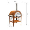 GrillSymbol pizzaovn med bord Pizzo-set