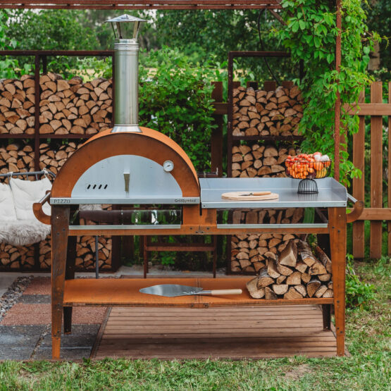 GrillSymbol pizzaovn med stor bord Pizzo-XL-set GrillSymbol pizzaovn med stor bord Pizzo-XL-set