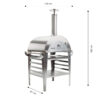 GrillSymbol pizzaovn med bord Pizzo-set-inox