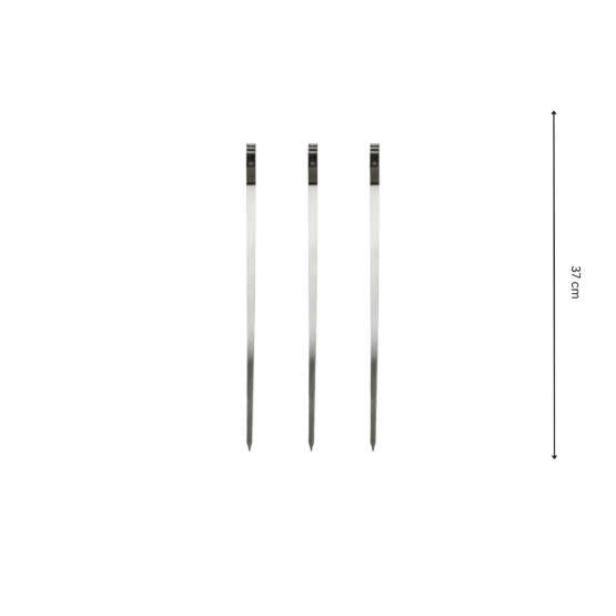 GrillSymbol grillstænger 37 cm, 3 stk