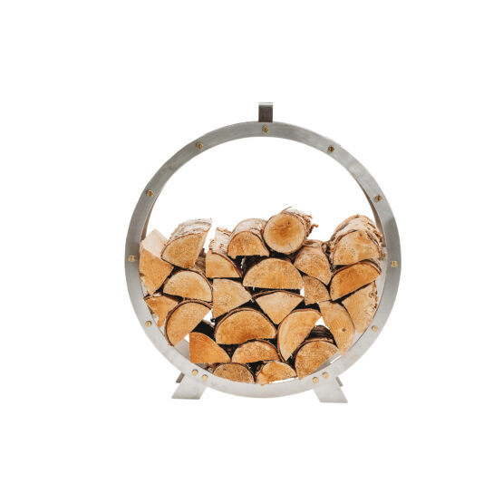 GrillSymbol brændeopbevaring Hugo inox, ø 58 cm