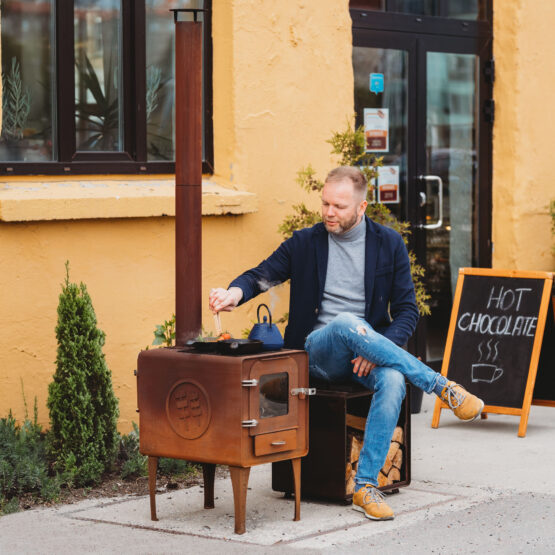 GrillSymbol udendørs pejs-komfur Amigo