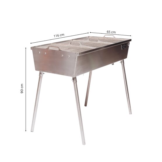 GrillSymbol kulgrill Naked Chef XXL Silver