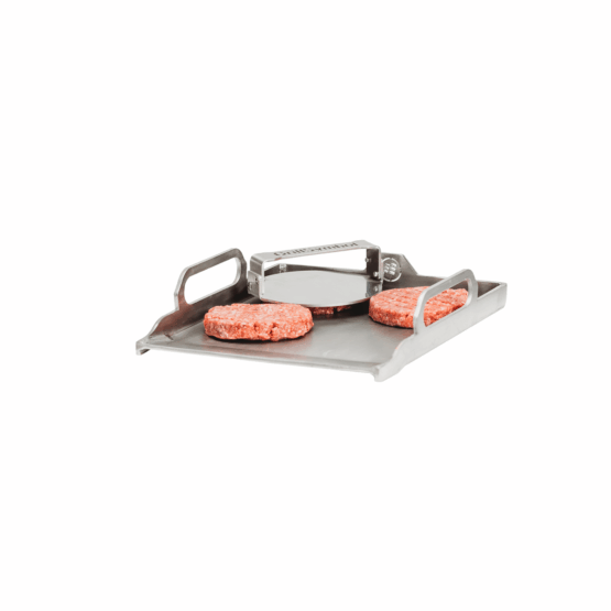 GrillSymbol burgerpresse og plancha set inox