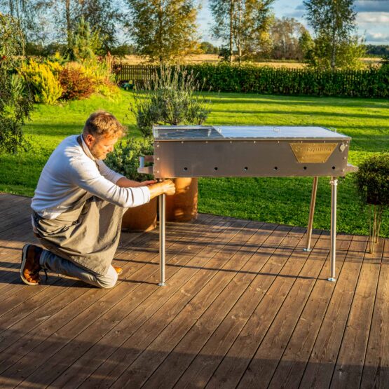 GrillSymbol kulgrill Naked Chef XXL Silver