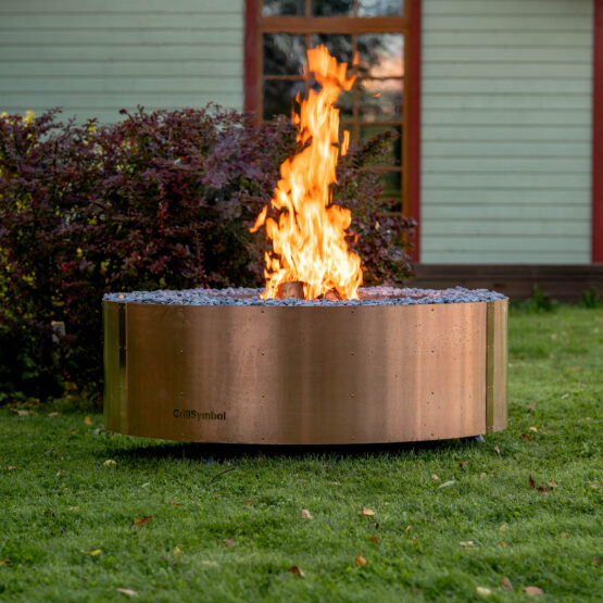 GrillSymbol bålfad Luna Copper Black, ø 119 cm