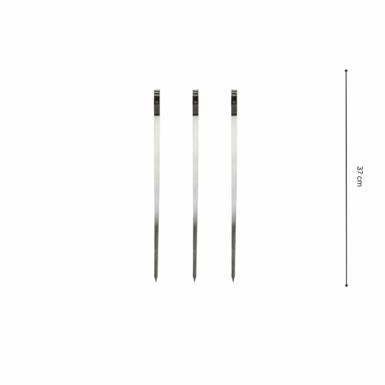 GrillSymbol grillstænger 37 cm, 3 stk