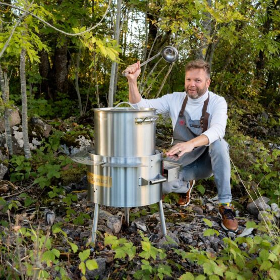 GrillSymbol Suppestation med gasbrænder 36 L