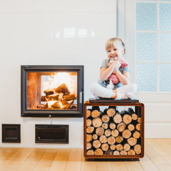 GrillSymbol corten brændeopbevaring Enzo Rack-S GrillSymbol corten brændeopbevaring Enzo Rack-S