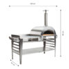GrillSymbol pizzaovn med stor bord Pizzo-XL-set-inox GrillSymbol pizzaovn med stor bord Pizzo-XL-set-inox