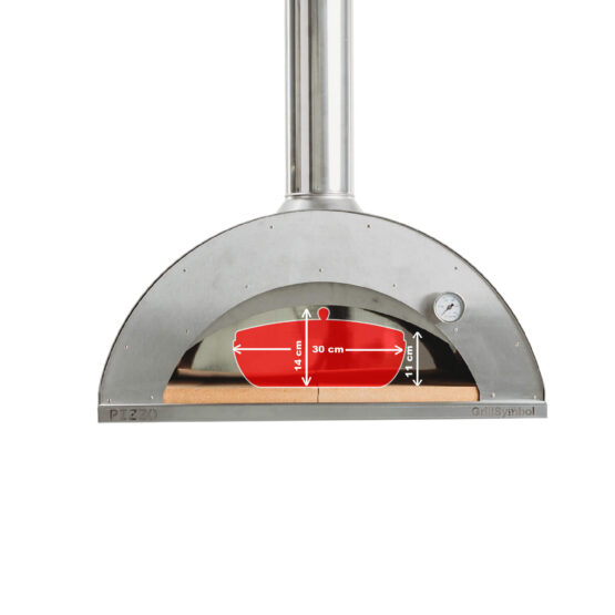 GrillSymbol pizzaovn med stor bord Pizzo-XL-set-inox GrillSymbol pizzaovn med stor bord Pizzo-XL-set-inox