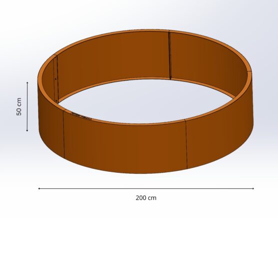 Petteri Wiimaa multifunktionel plantering / græskant til bål, H50 cm, ø 200 cm