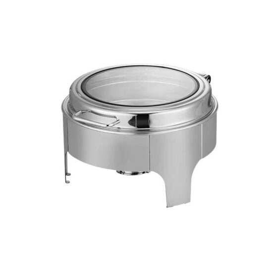 GrillSymbol varmebuffet rund, med glaslåg