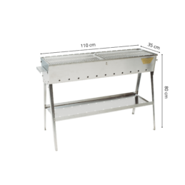 GrillSymbol kulgrill Naked Chef XL Silver GrillSymbol kulgrill Naked Chef XL Silver