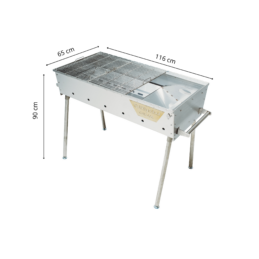 GrillSymbol kulgrill Naked Chef XXL Silver GrillSymbol kulgrill Naked Chef XXL Silver