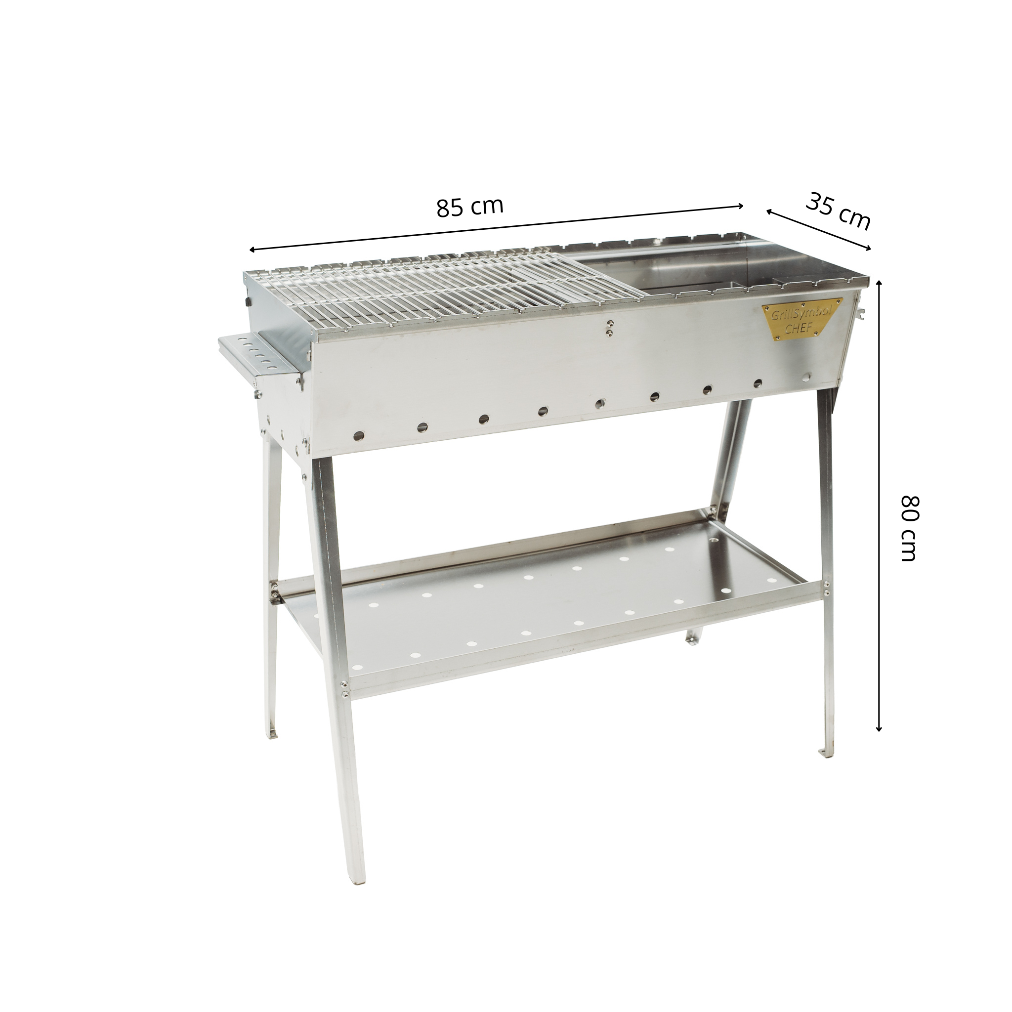 GrillSymbol kulgrill Naked Chef Silver GrillSymbol kulgrill Naked Chef Silver